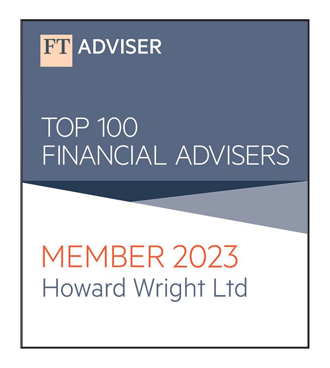 Top 100 Financial Advisers of 2023 Awarded by FT Adviser - Howard Wright UK